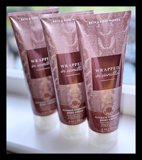 Bath & Body Works Other - Bath & Body Works 8 oz Wrapped in Vanilla Ultimate Hydration Body Cream x3